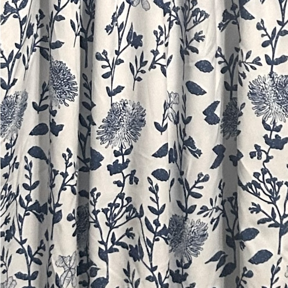 Floral Blue and White Women's Maxi Dress - Picture 3 of 6
